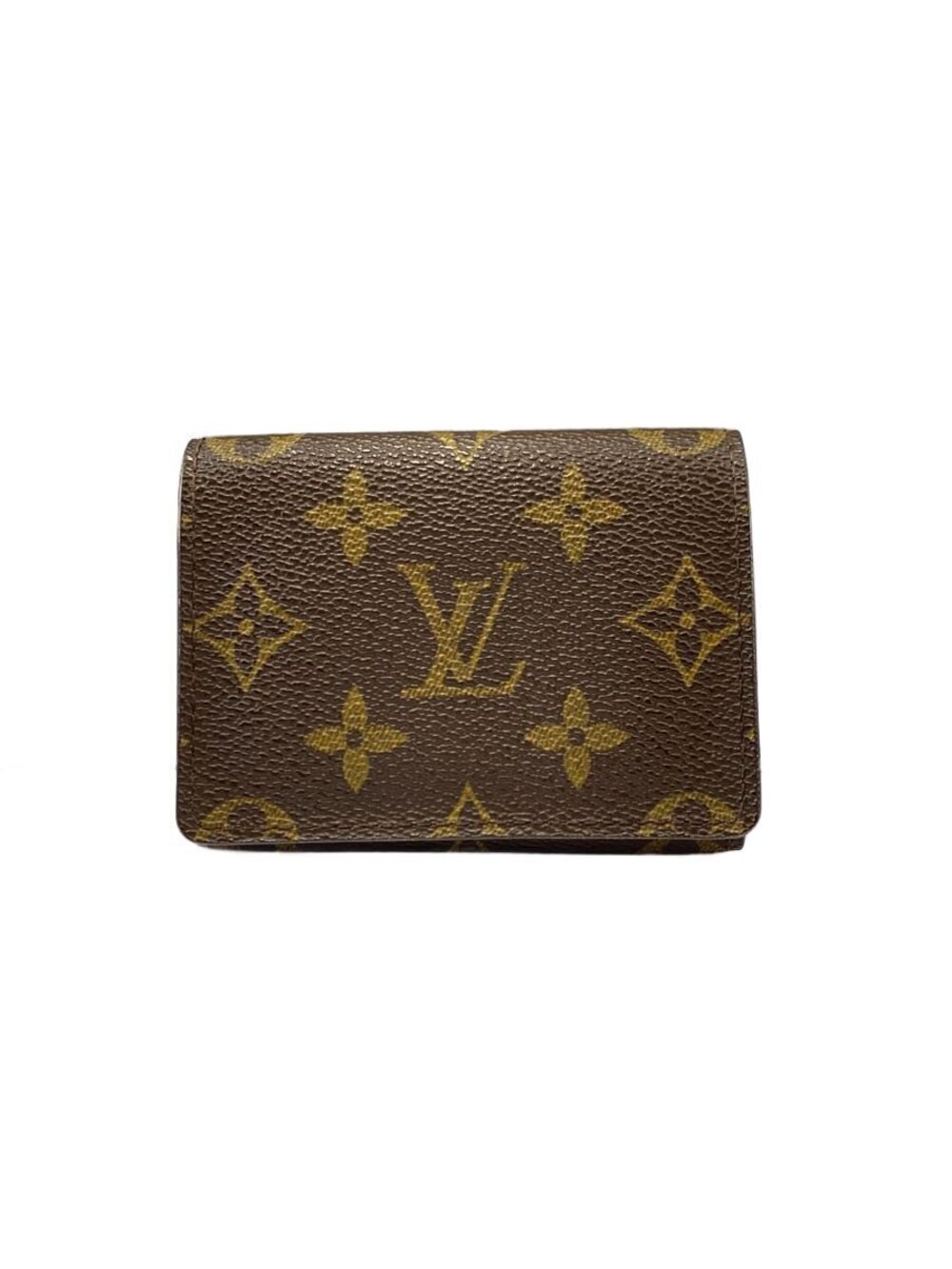 LOUIS VUITTON Envelope Wallet Carte de Visite Monogram Canvas Brown